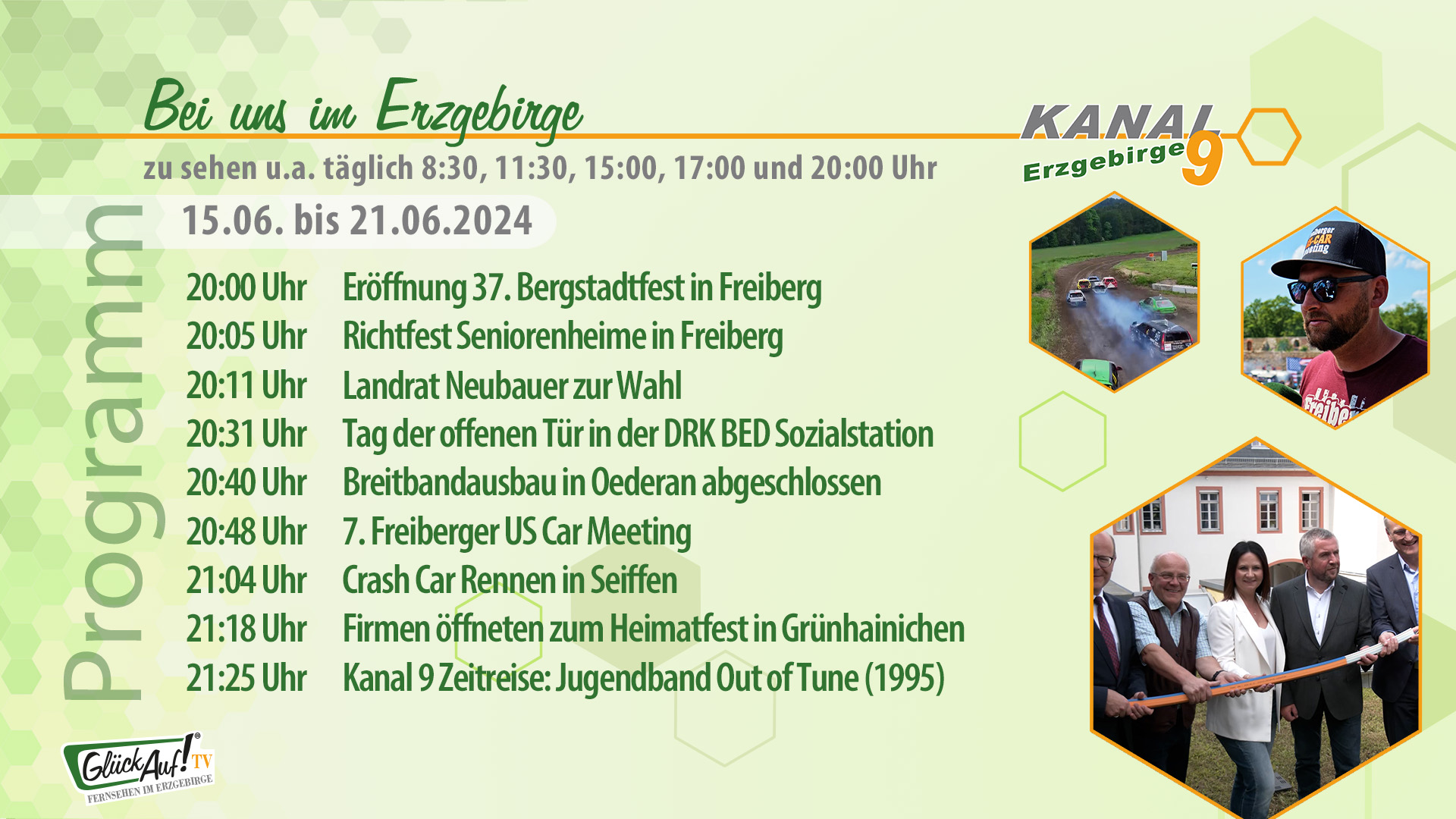 Bei uns im Erzgebirge für die Woche vom 15.06. bis 21.06.2024 Bei uns im Erzgebirge für die Woche vom 15.06. bis 21.06.2024