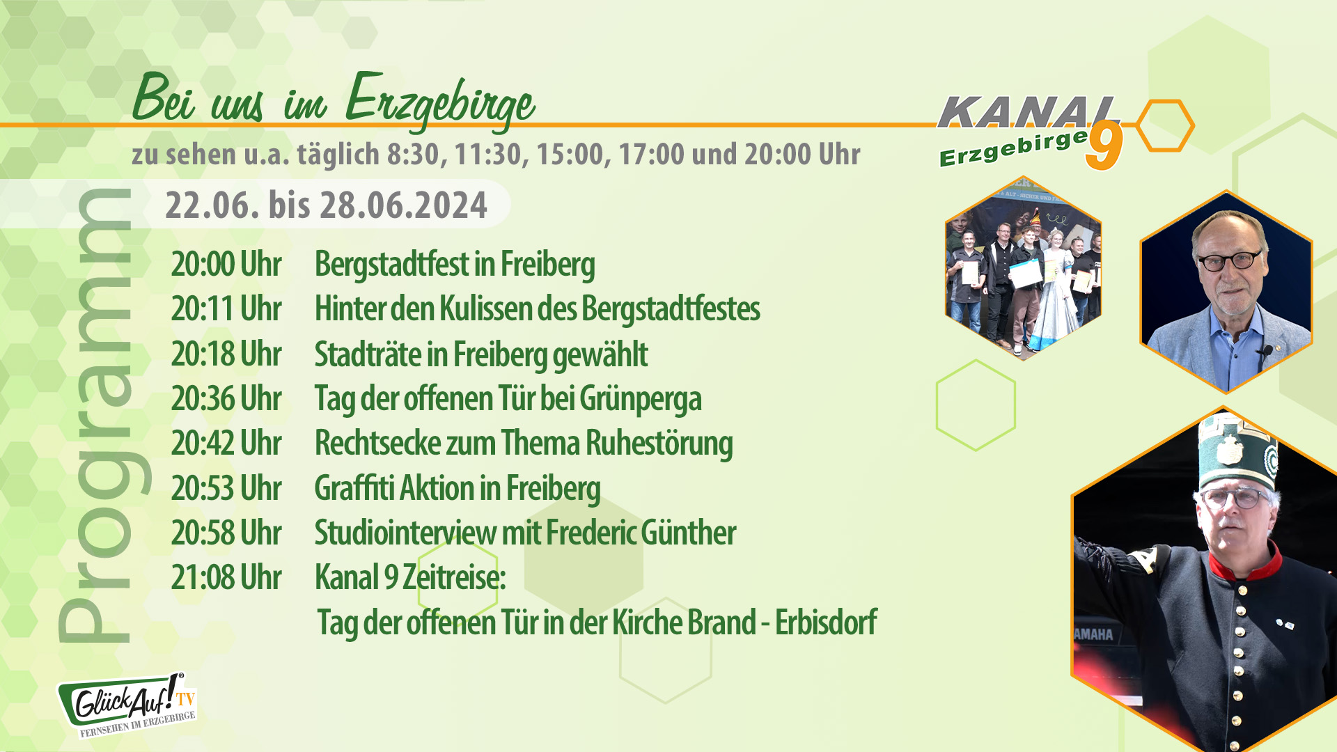 Bei uns im Erzgebirge für die Woche vom 22.06. bis 28.06.2024 Bei uns im Erzgebirge für die Woche vom 22.06. bis 28.06.2024