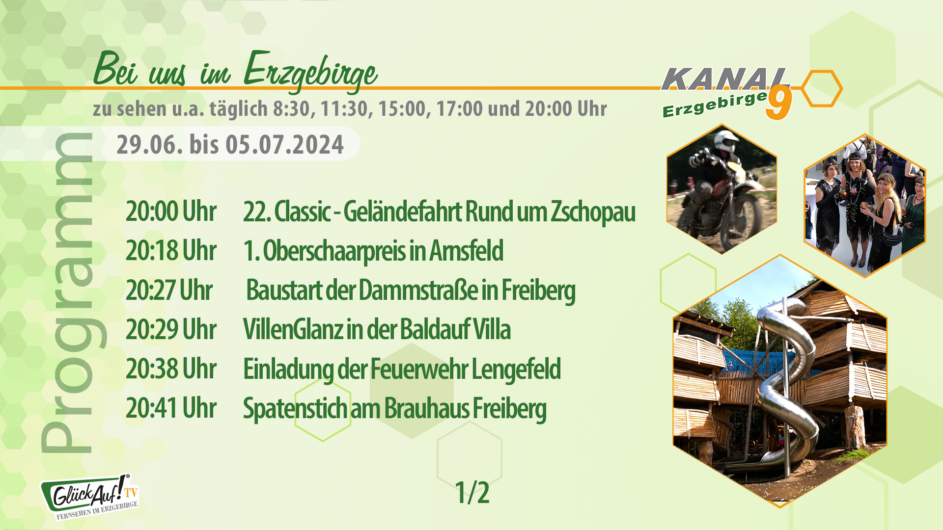 Bei uns im Erzgebirge für die Woche vom 29.06. bis 05.07.2024 Bei uns im Erzgebirge für die Woche vom 29.06. bis 05.07.2024