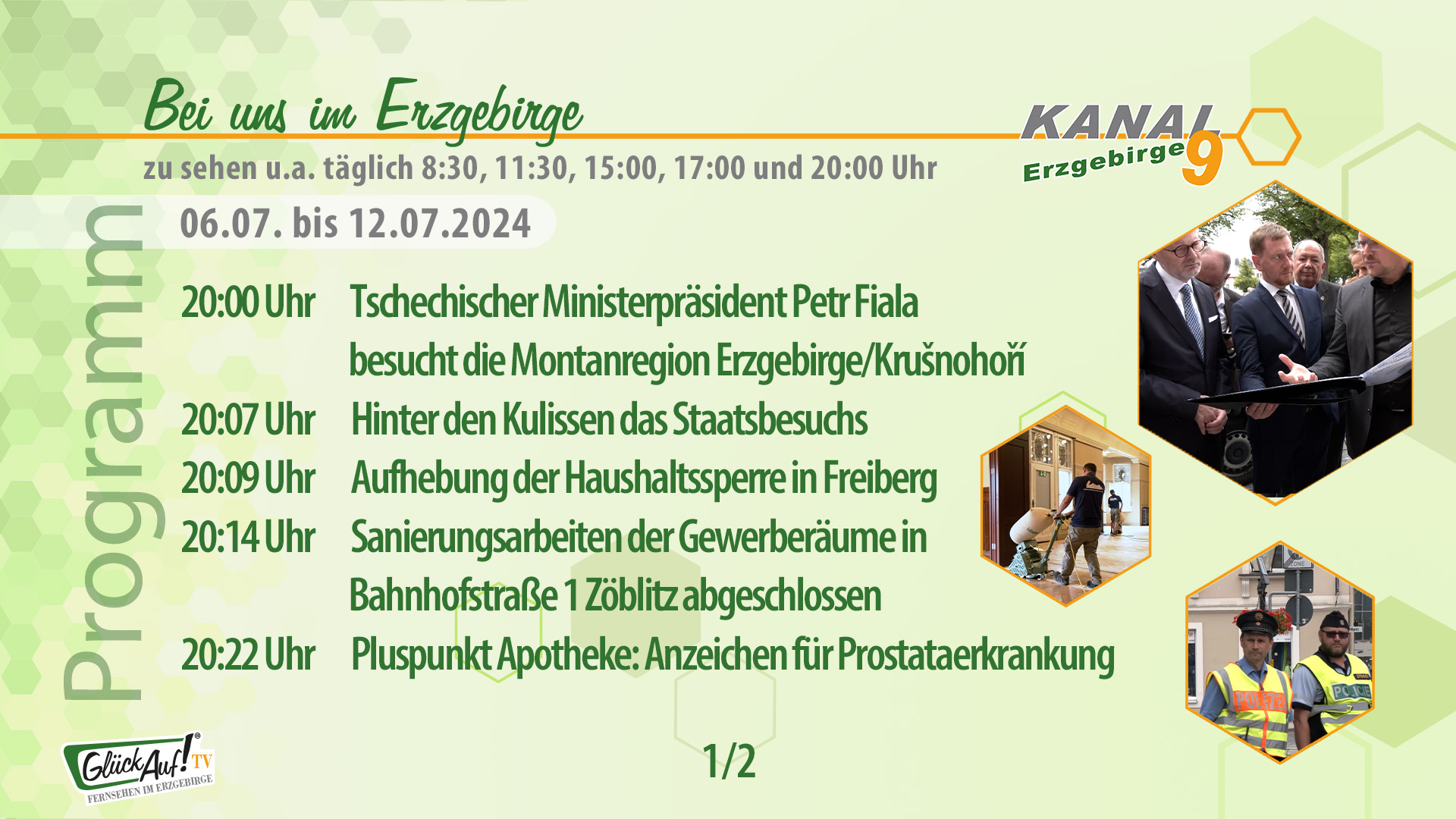 Bei uns im Erzgebirge für die Woche vom 06.07. bis 12.07.2024 Bei uns im Erzgebirge für die Woche vom 06.07. bis 12.07.2024