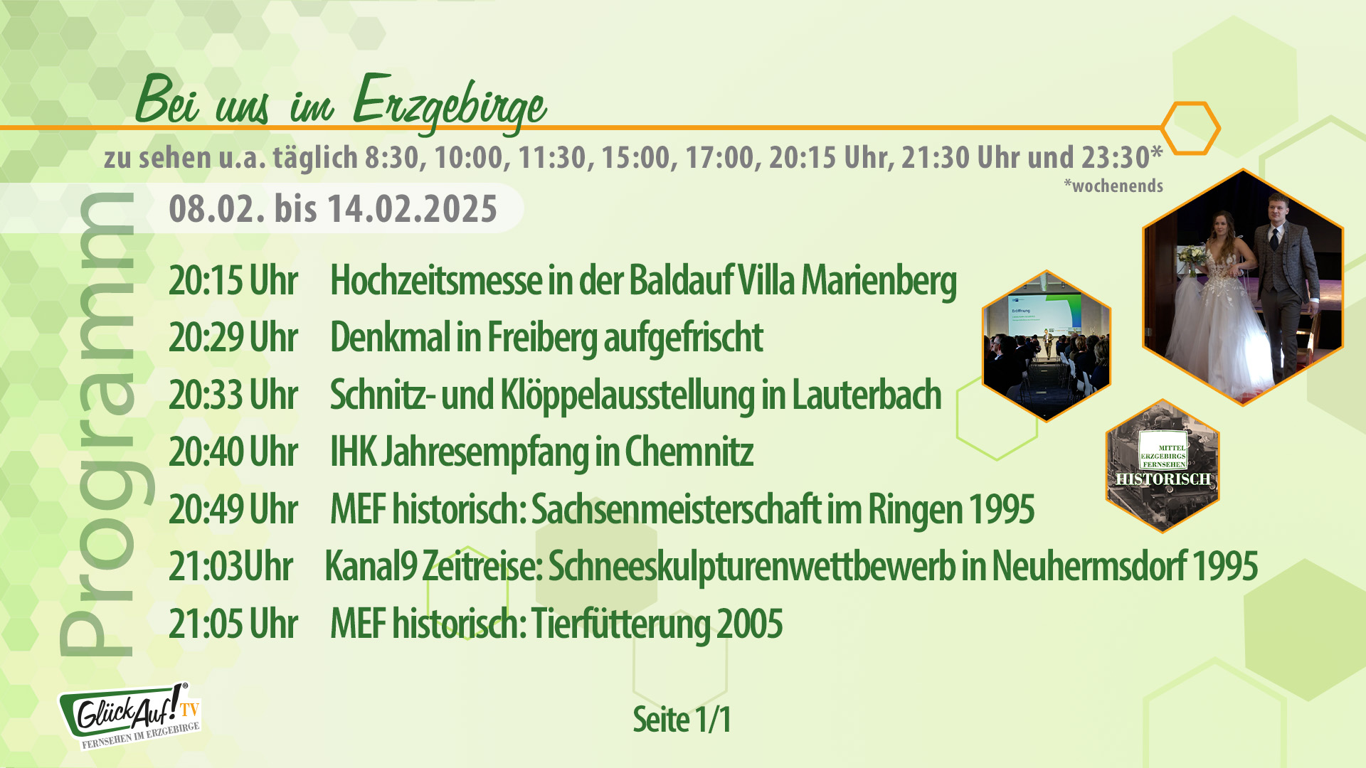 Bei uns im Erzgebirge für die Woche vom 08.02. bis 14.02.2025 Bei uns im Erzgebirge für die Woche vom 08.02. bis 14.02.2025