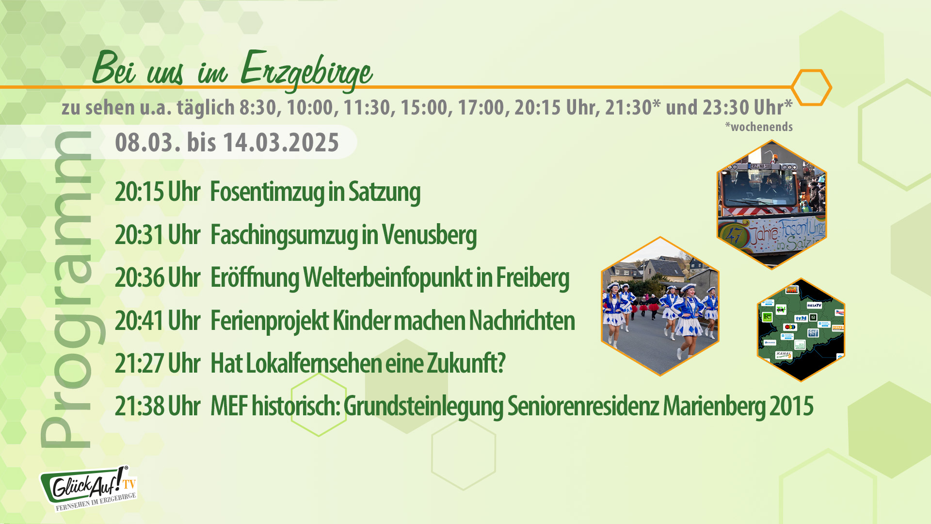 Bei uns im Erzgebirge für die Woche vom 08.03. bis 14.03.2025 Bei uns im Erzgebirge für die Woche vom 08.03. bis 14.03.2025