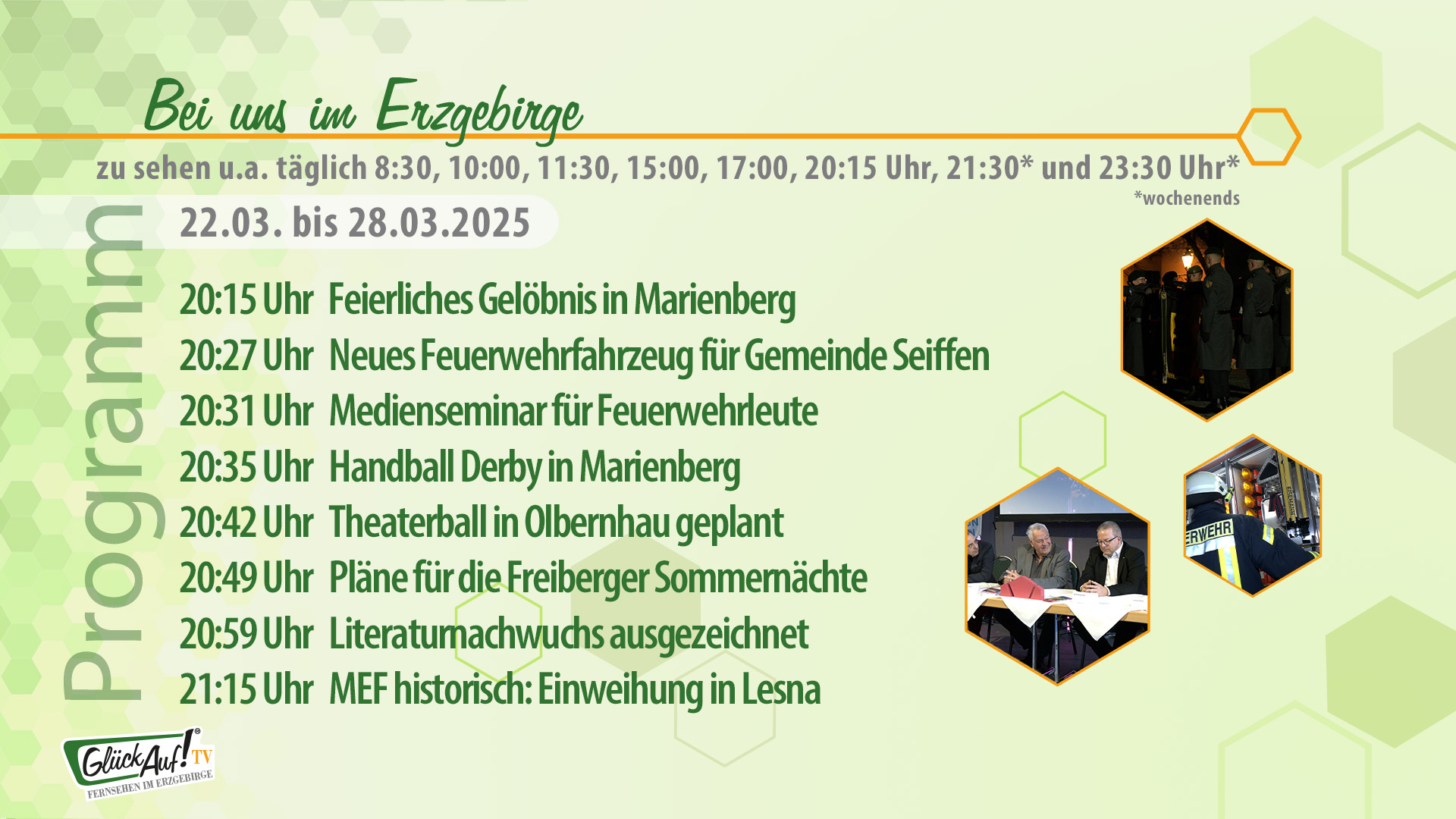 Bei uns im Erzgebirge für die Woche vom 22.03. bis 28.03.2025 Bei uns im Erzgebirge für die Woche vom 22.03. bis 28.03.2025