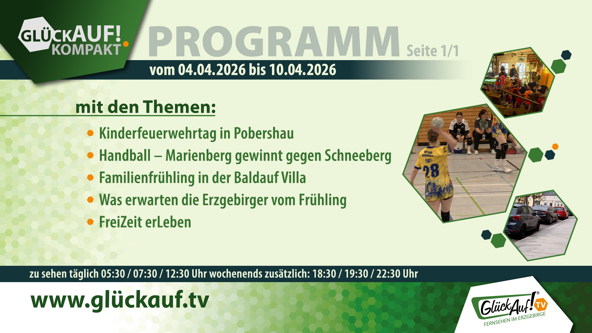 Bei uns im Erzgebirge für die Woche vom 04.04.2026 bis 10.04.2026