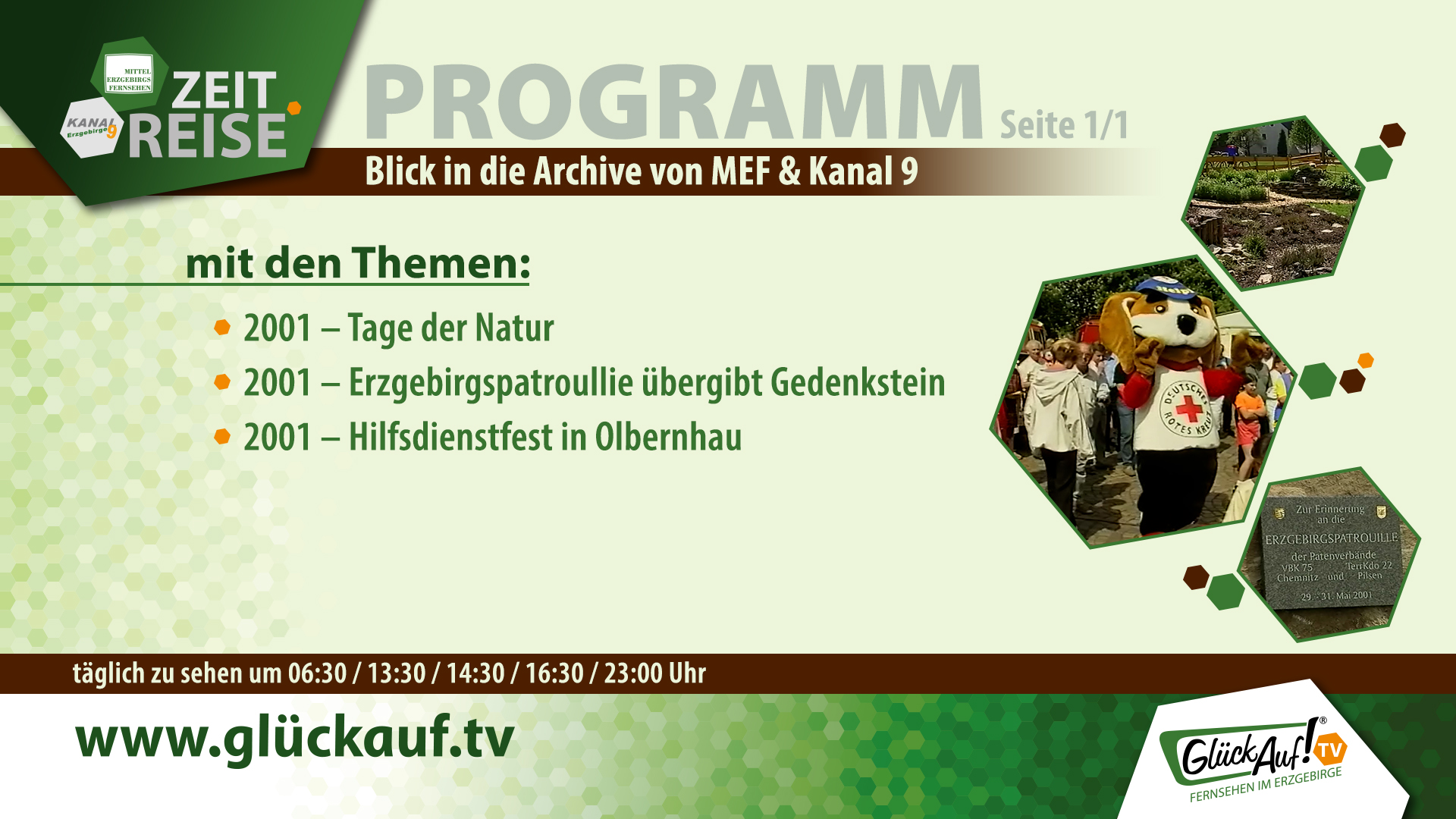 Glück Auf! TV - Zeitreise für die Woche vom 30.05.2026 bis 05.06.2026 Glück Auf! TV - Zeitreise für die Woche vom 30.05.2026 bis 05.06.2026