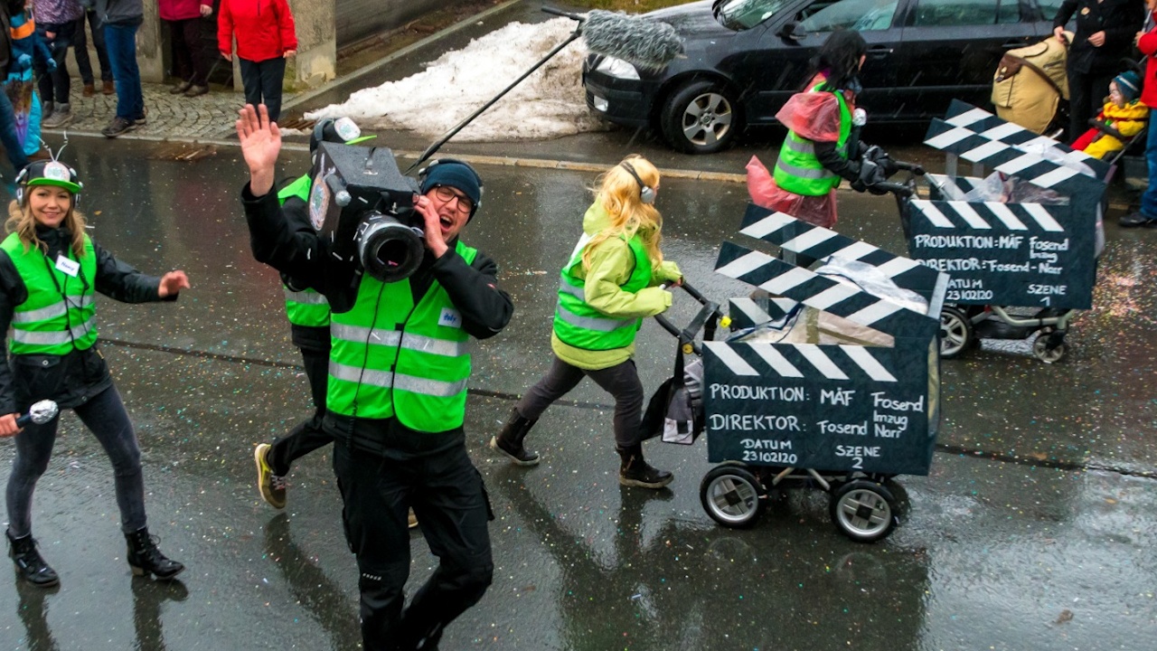 MEgional am 24. Februar 2020 mit dem "MÄF" beim Faschingsumzug in Satzung