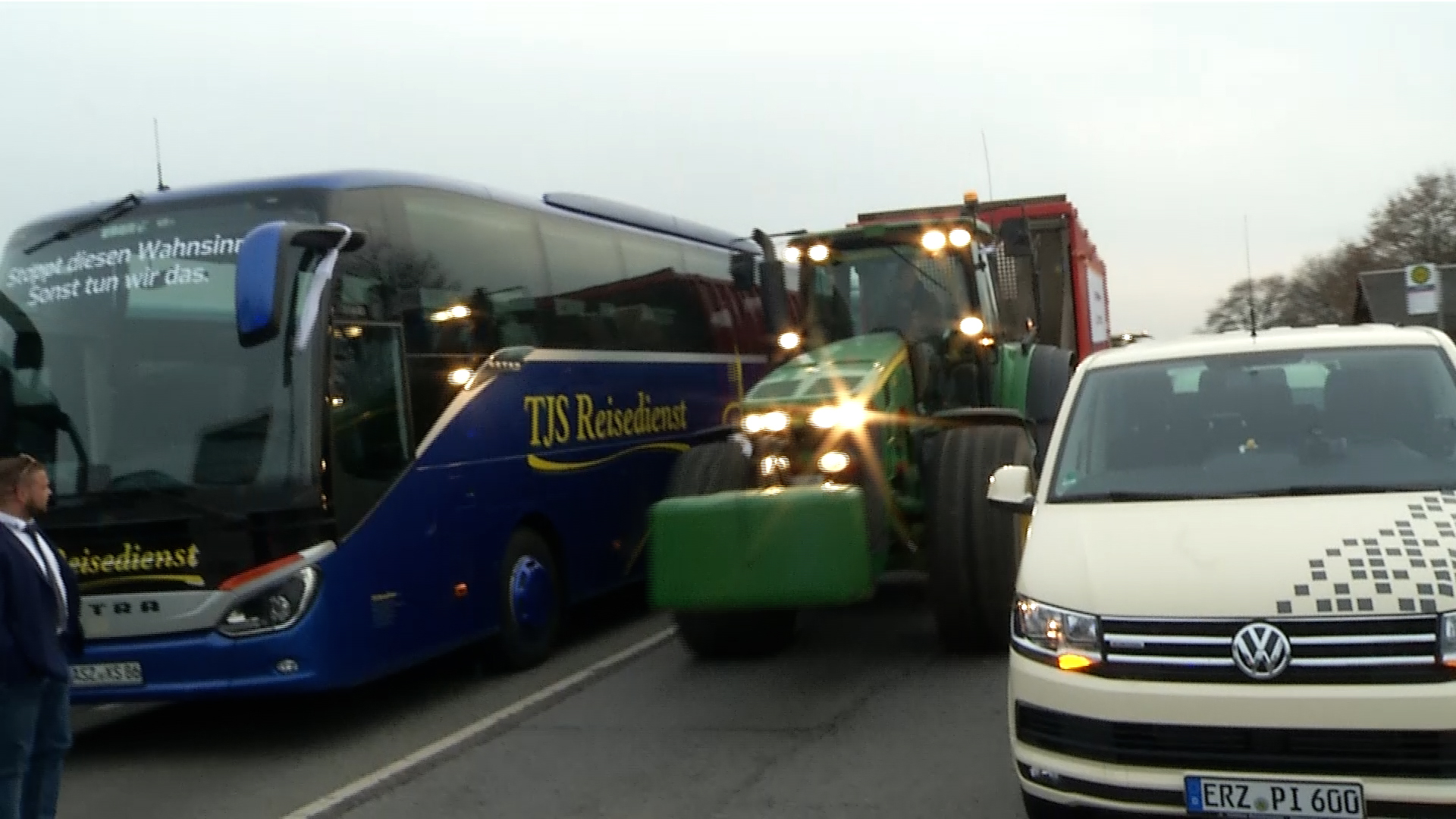 MEgional am 30. März 2022 - mit einem Protestkonvoi auf der Heinzebank
