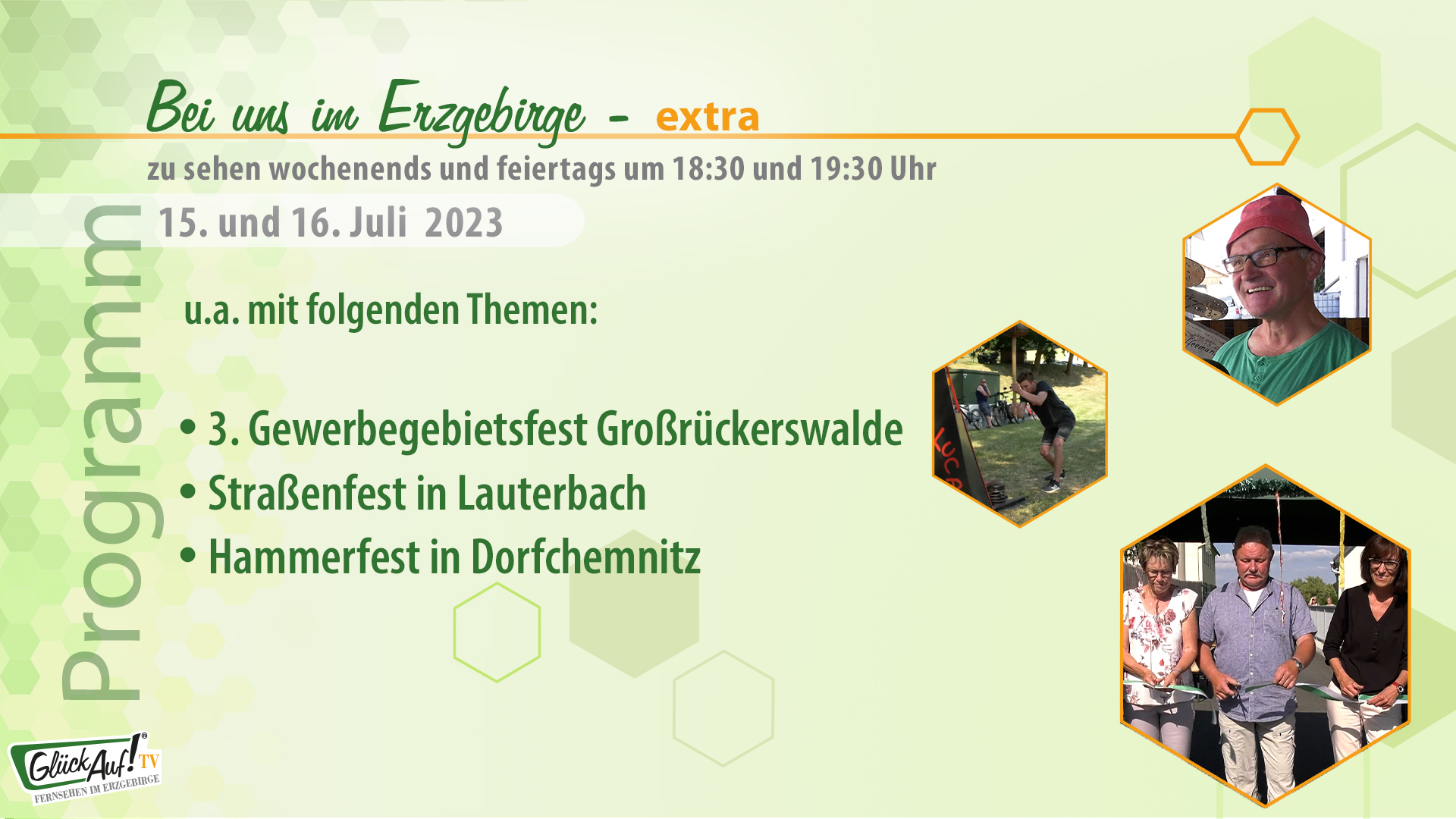 Bei uns im Erzgebirge - extra für das Wochenende der 29. Kalenderwoche 2023