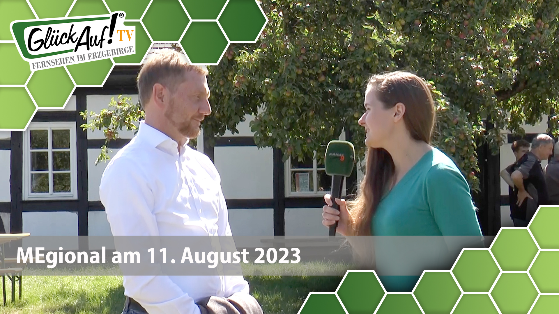 MEgional am 11. August 2023 mit dem Besuch des sächsischen Ministerpräsidenten in Halsbrücke