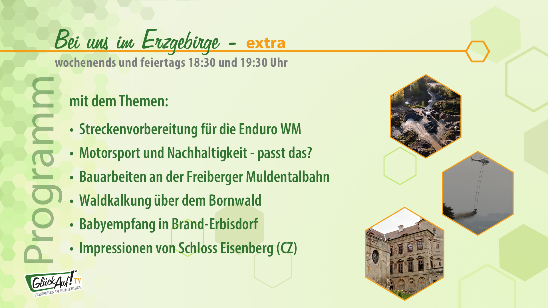 Bei uns im Erzgebirge - extra am 18.10. und 19.10. Bei uns im Erzgebirge - extra am 18.10. und 19.10.